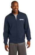 Embroidered Cotton Full Zip Fleece