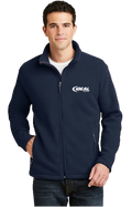 Embroidered Cotton Fuzzy Fleece Jacket